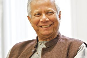 Prof Muhammad Yunus also recipient of the US Presidential Medal of Freedom and the Congressional Gold Medal