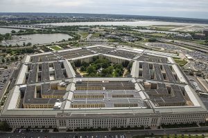 An aerial view of the Pentagon, Washington, D.C., May 11, 2021. (DOD photo by U.S. Air Force Staff Sgt. Brittany A. Chase)