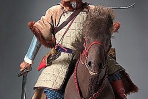 乔治·S·斯图尔特为文图拉县博物馆制作的阿提拉复原像。