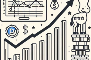DALL·E 2024-03-26 22.50.08 - Create a line art illustration that conveys the message that Democrats are beneficial for the US economy. The illustration should be simple and focus