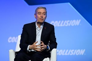 21 June 2022; François-Philippe Champagne, Minister of Innovation, Science & Industry, Government of Canada, on Future Societies Stage during day one of Collision 2022 at Enercare Centre in Toronto, Canada. Photo by Harry Murphy/Collision via Sportsfile