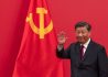 BEIJING, CHINA - OCTOBER 23: General Secretary and Chinese President, Xi Jinping waves as he leaves after speaking at a press event with members of the new Standing Committee of the Political Bureau of the Communist Party of China and  Chinese and Foreign journalists at The Great Hall of People on October 23, 2022 in Beijing, China. (Photo by Kevin Frayer/Getty Images)