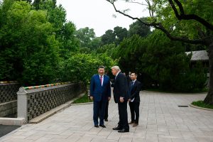 President Donald J. Trump bids farewell to President Xi Jinping of the People’s Republic of China, Friday, May 15, 2026, at Zhongnanhai in Beijing, China. (Official White House Photo by Daniel Torok)
