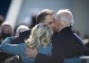 President Joe Biden hugs his family during the 59th Presidential Inauguration ceremony in Washington, Jan. 20, 2021. President Joe Biden and Vice President Kamala Harris took the oath of office on the West Front of the U.S. Capitol. (DOD Photo by Navy Petty Officer 1st Class Carlos M. Vazquez II)