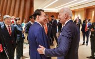 President Joe Biden attends the second session of the G20 Leaders’ Summit, “One Family”, Saturday, September 9, 2023 at the Bharat Mandapam International Exhibition-Convention Center in New Delhi.(Official White House Photo by Adam Schultz)