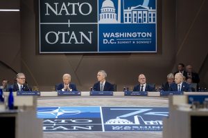 President Joe Biden attends a meeting of the North Atlantic Council, Wednesday, July 10, 2024, at the NATO Summit at the Walter E. Washington Convention Center in Washington, D.C.(Official White House Photo by Adam Schultz)