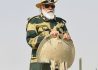 The Prime Minister, Shri Narendra Modi rides in Army tank at Longewala in Jaisalmer, Rajasthan on November 14, 2020.