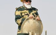 The Prime Minister, Shri Narendra Modi rides in Army tank at Longewala in Jaisalmer, Rajasthan on November 14, 2020.
