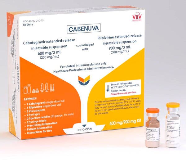 Many patients in a trial of Cabenuva said they preferred the monthly injections to daily pills.